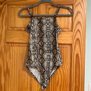Snakeskin Cami Bodysuit